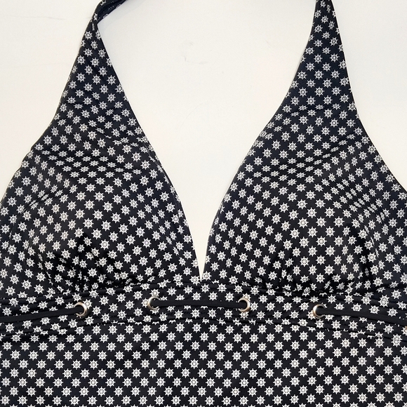 Miraclesuit Nautical Tankini Halter Tie Top Size 16 Plus Size - Picture 3 of 9